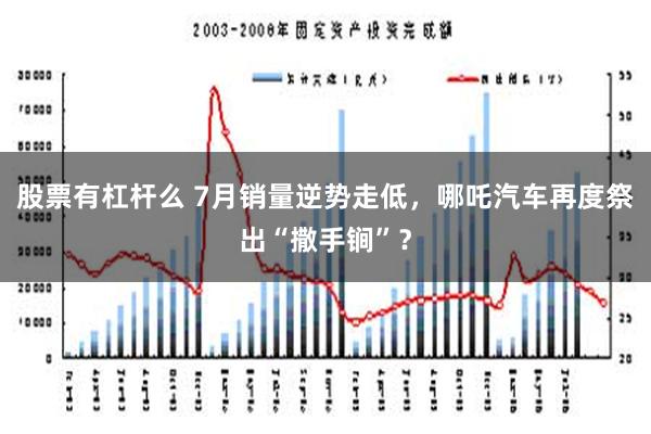 股票有杠杆么 7月销量逆势走低，哪吒汽车再度祭出“撒手锏”？