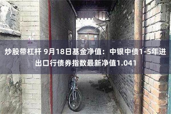 炒股带杠杆 9月18日基金净值：中银中债1-5年进出口行债券指数最新净值1.041