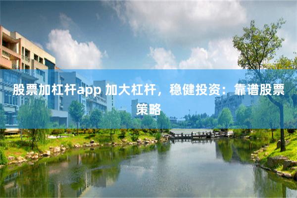 股票加杠杆app 加大杠杆，稳健投资：靠谱股票策略