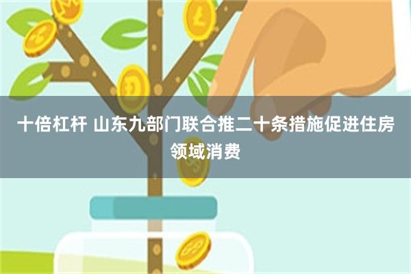 十倍杠杆 山东九部门联合推二十条措施促进住房领域消费
