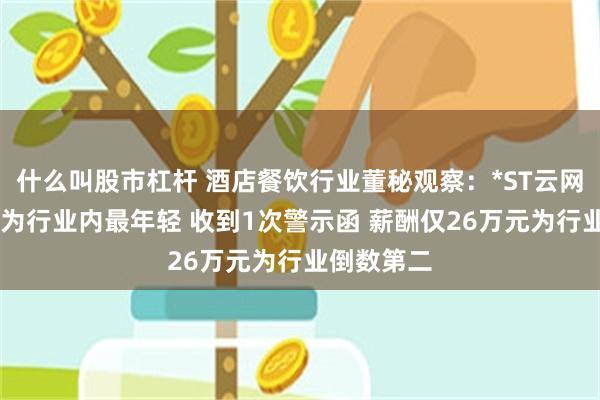 什么叫股市杠杆 酒店餐饮行业董秘观察：*ST云网覃检38岁为行业内最年轻 收到1次警示函 薪酬仅26万元为行业倒数第二
