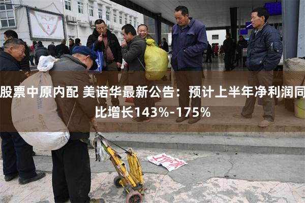 股票中原内配 美诺华最新公告：预计上半年净利润同比增长143%-175%